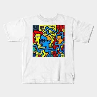 Cute Abstrac Doodle 3 Kids T-Shirt